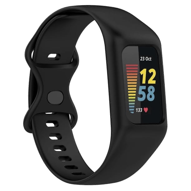 Correa de silicona integrada para Fitbit Charge 6/5/4/3, correa de reloj con funda protectora.