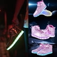 thumbnail image 5 of YAZI  Led Light Up Shoes for Kids High Top Sneakers for Boys Girls Hip-Hop Dancing Shoes for Halloween Christmas Party with USB Charging, 5 of 13