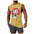 thumbnail image 2 of JDQJBZ Men's Tank Undershirts Summer Solid Color Crew Neck Sleeveless Tops Gym Wear, 2 of 5