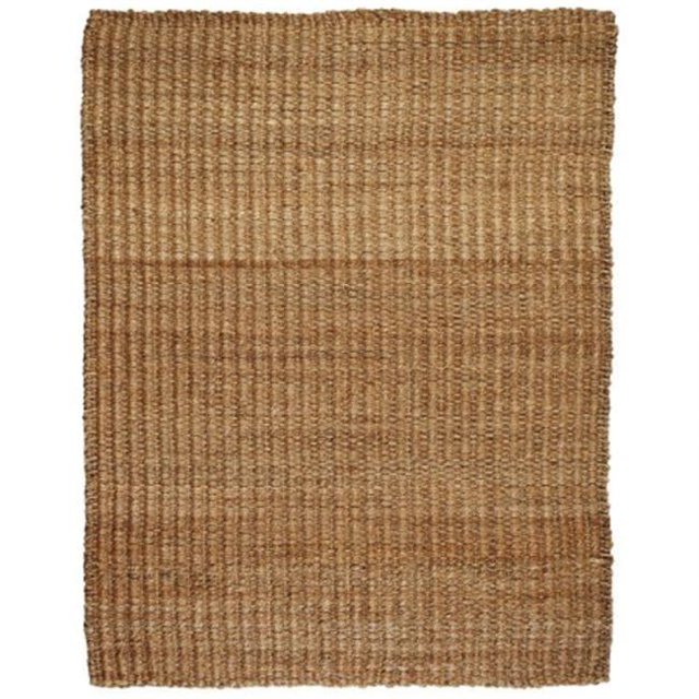 Anji Mountain AMB0322-0058 5 Pi x 8 Pi Sable de Rivière Filé à la Main Jute Naturel et Tapis de Chanvre