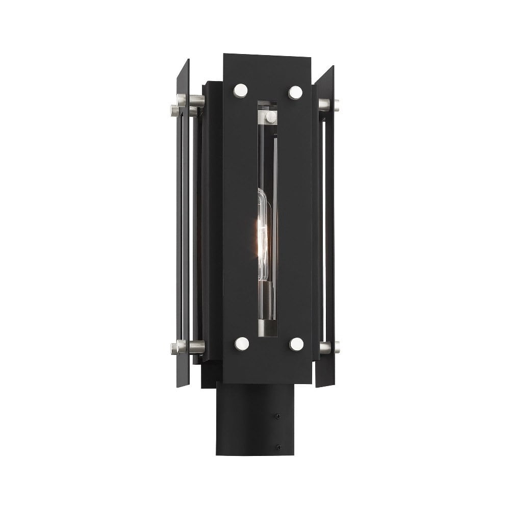 Livex Lighting - Utrecht - 1 Light Outdoor Post Top Lantern in Contemporary