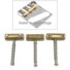thumbnail image 3 of 2x de 3 sillines de puente de guitarra fija de latón de Vintage para eléctrica piezas de repuesto perfke 3 sillines de puente de latón., 3 of 9