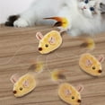 thumbnail image 2 of Unatoiry Turning Around Interactive Toys For Cats Remote Control Hygienic Cleaning Cat Mice Animals Toys Yellow Remote control model, 2 of 6