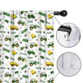 thumbnail image 4 of Blackout Kids Curtains,Cartoon Tractors Hats White Pattern Childrens Insulated Curtains Set Of 2,Bedroom Essentials,Toddler Room Decor 42"x54", 4 of 5