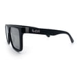 thumbnail image 6 of Kush Mens Color Mirror Flat Top Urban Fashion Horn Rim Sunglasses [Black - Gold Mirror], 6 of 8
