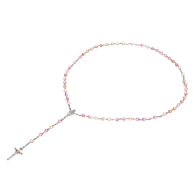 Collar católico collar de crucifijo de colores variados multiusos con cuentas de 024 pulgadas para excursiones ANGGREK Otros