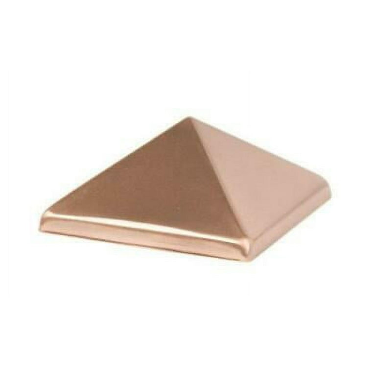 Waddell 4 in. H X 4 in. L Prefinished Brown Copper Post Cap Waddell 4 in. H X 4 in. L Prefinished Brown Copper Post Cap