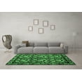 thumbnail image 3 of Ahgly Company Indoor Square Medallion Emerald Green French Area Rugs, 7' Square, 3 of 4