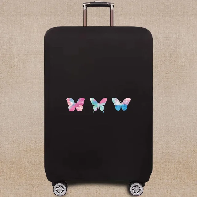 Housse de Valise Housse de Protection de Valise Motif Papillon Série Élastique Housse Anti-Poussière 18-32 Valise 1Butterfly001 S
