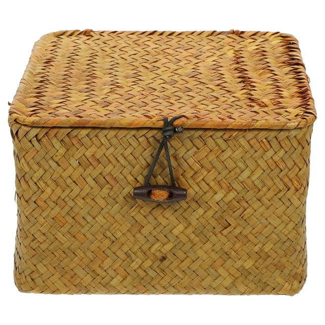 Woven Storage Basket Practical Sewing Supplies Storage Box Sundries Storage Basket