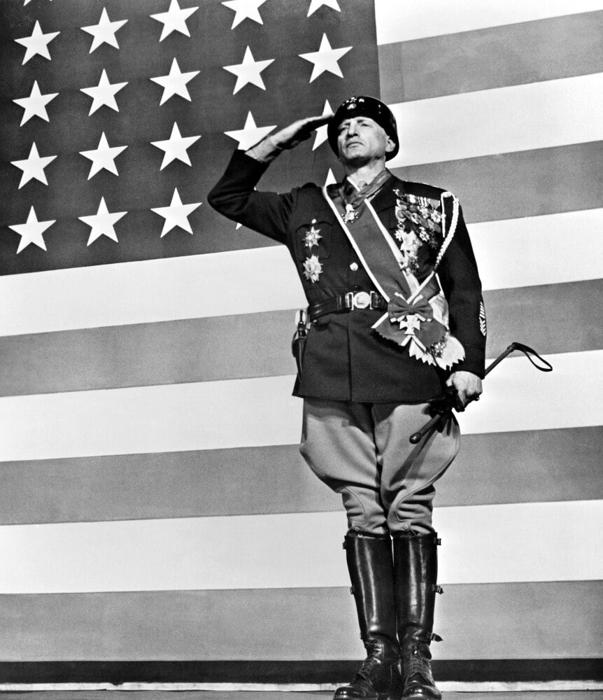 Film Patton, 1970. C. Scott As General S. Patton In
