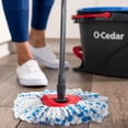 thumbnail image 4 of O-Cedar RinseClean - Cabezal de Repuesto para fregona de Limpieza Profunda, Lavable a máquina, Reutilizable, Repuesto de Microfibra, 40% más de Potencia de Limpieza, 4 of 10