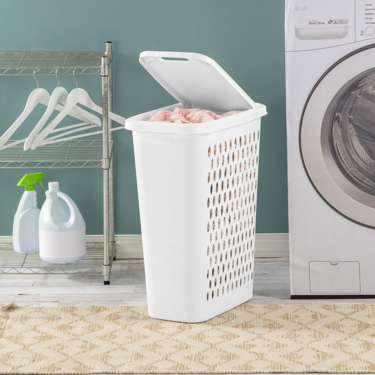 Sterilite Slim Laundry Hamper - White, Each