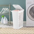 thumbnail image 4 of Sterilite Slim Laundry Hamper - White, 4 of 9