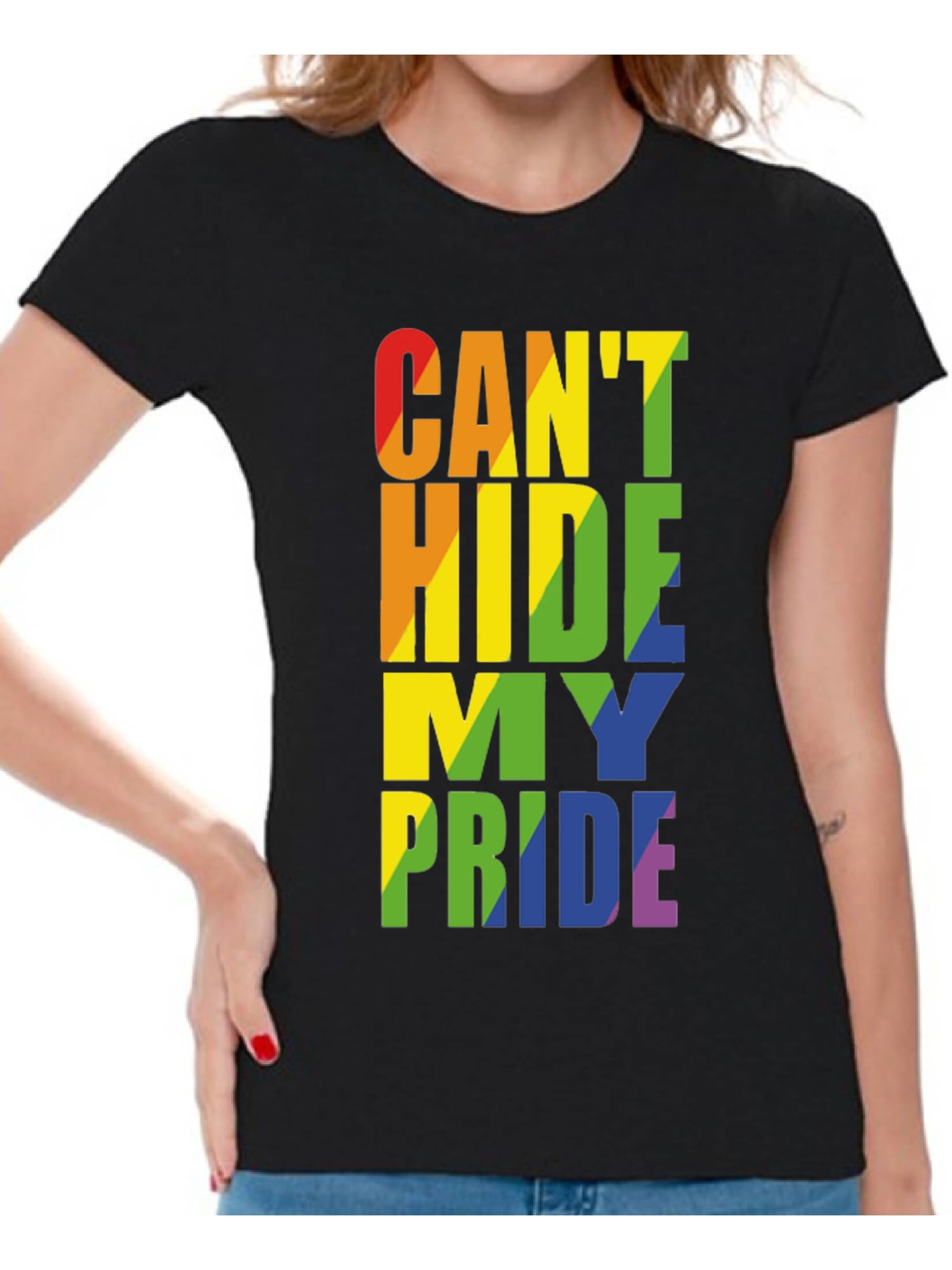 Pride Shirt Lesbian Shirt Rainbow Heart T-shirt LGBT Shirt Gay Pride LGBTQ Shirt Can't Think Straight Shirt Rainbow Pride Shirt