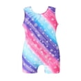 thumbnail image 2 of Bathing Suits for Girls Girls Gradient Crew Neck Sleeveless One Piece Swimsuit with Snowflake Print Tankini Summer Swimwear for Toddler Kids Purple 9 Years-10 Years, 2 of 6