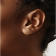 thumbnail image 3 of Fashion Inverness 24K Plated 3mm Pink Cz Post Earrings (3 X 3) Made In United States 39e, 3 of 5