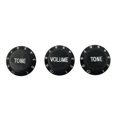 thumbnail image 1 of Perillas De Control De De Guitarra De 3 Piezas Para 6 Mm (0.24 Pulgadas) De Diámetro. Shaft Pots - Piezas De esto Para Botones De Volume Negro Hugo Perilla de tono de volumen de la guitarra, 1 of 10