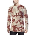 thumbnail image 1 of TSADFHJI T-Shirts Graphiques pour Hommes 4TG Chemises à Manches Longues Camouflage Imprimé Col Rond T-Shirt Col Rond Blouse Légère TG Vin, 1 of 4