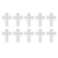 thumbnail image 1 of Resin  , Eco Friendly Resin  Safe Cross Shape 10 Pcs  For Epoxy Jewelry Making, 1 of 8