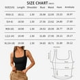 thumbnail image 6 of (2 pack) SUNBS Crop Tank Tops for Women Camisole Top Ribbed Beach Summer Sleeveless Square Neck Shirts, 6 of 6