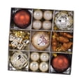 thumbnail image 2 of Juego de 35 adornos navideños, adornos para árbol de Navidad, decoraciones, perchas, Marrón, 2 of 9