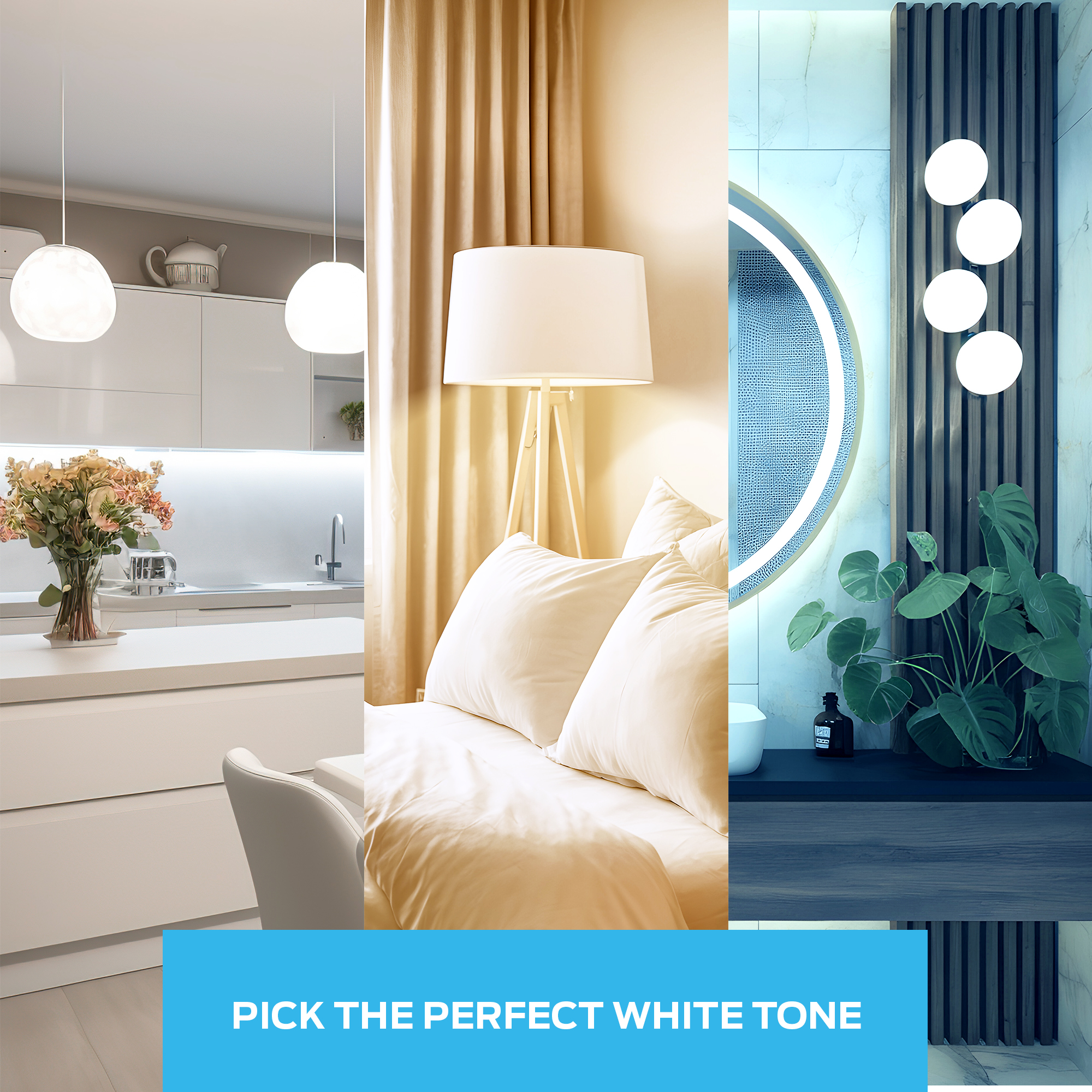 Monster A19 Smart LED Light Bulb, WiFi RGB, 4-Pack photo 5