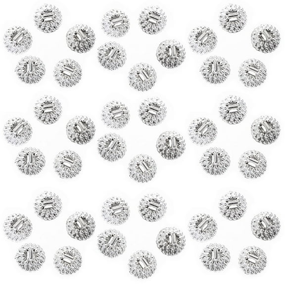 Masteelf 100Pcs DIY Christmas Ornament Caps Plastic Xmas Ornament Hangers Caps for Christmas Tree and DIY Decorations