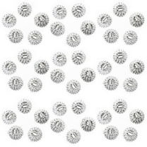 Masteelf 100Pcs DIY Christmas Ornament Caps Plastic Xmas Ornament Hangers Caps for Christmas Tree and DIY Decorations