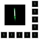 thumbnail image 2 of Yuarrent Glow Stick Camping Senderismo Mochilero Fiesta Puesta en escena Sustitución de palos luminosos Decoración con percha Verde Verde 10piezas Yuarrent CBP490794, 2 of 5