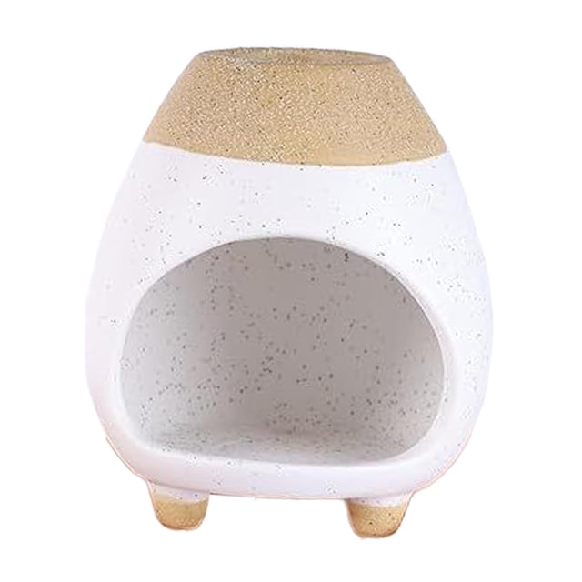 Quemador de incienso de Palo de cerámica, cuenco ardiente de salvia, portavelas multiusos hecho a mano de 3,9 pulgadas de alto para decoración