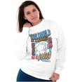 thumbnail image 4 of Mr Owl Kanji The World May Never Know Sweatshirt for Men or Women Brisco Brands S, 4 of 6