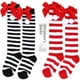 thumbnail image 3 of Calcetines navideños para niños, medias de otoño e invierno para niñas, calcetines navideños con bolas de pelo y lazo de estilo europeo y americano, 3 of 6