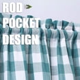 thumbnail image 4 of GymChoice Cafe Curtains,Buffalo Plaid Gingham Check Short Tier Curtains for Kitchen Bathroom Window Curtain for Bathroom or Kitchen Curtains, 4 of 8