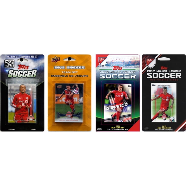 C&I Collectables MLS Toronto FC 4 Different Licensed Trading Card Team Sets
