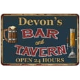 thumbnail image 1 of Devon's Green Bar & Tavern Rustic Sign Decor 8x12 108120047193, 1 of 1