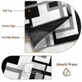 thumbnail image 6 of 8'x10' Area Rugs, Black Grey Geometric Indoor Outdoor Area Rug for Living Room Bedroom, Modern Abstract Art White Washable Bathroom Rugs Kitchen Floor Carpet Mats Home Decor Aesthetic, 6 of 8