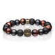 thumbnail image 1 of Pulsera BERING Arctic Symphony con forma de ojo de tigre rojo y perlas de lava, 1 of 2