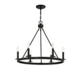 thumbnail image 3 of Trade Winds May 6-Light Chandelier in Matte Black, 3 of 6