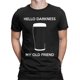 thumbnail image 1 of Camisetas para hombre "Hola Oscuridad, mi viejo amigo", cerveza de barril, algodón, creativas, de manga corta, cuello redondo, ideal para regalar., 1 of 7