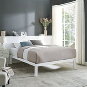 Mainstays King 14 Metal Platform Bed Frame with Wood Slats, Storage Space Under Frame, No Box Spring Required, Black/Wood