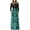 Blue Green, variant on HAOMEILI Women Short/Long Sleeve Loose Plain Maxi Dresses Casual Long Dresses with Pockets