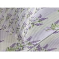 thumbnail image 4 of Ambesonne Lavender Quilted Bedspread Set 3 Pcs, Stripes and Flowers, Queen Size, Purple, 4 of 5