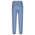 thumbnail image 7 of Trikvn 2-Pack Boys Lightweight Cotton Linen Jogger Pants Elastic Drawstring Waist Casual Trousers with Pockets Comfortable Breathable Bottoms for Vacation Beach, 7 of 7