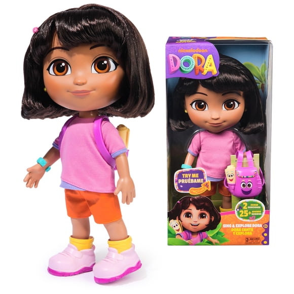 Muñeca DORA Canta y Explora 12" Juguete Musical Bilingüe