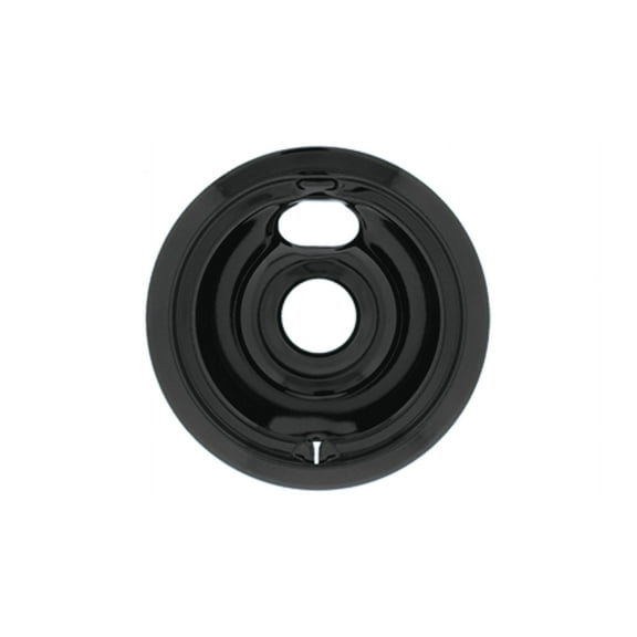 Small 6" Black Porcelain Drip Bowl Tray for General Electric, AP2028044, WB31M20