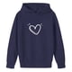 thumbnail image 4 of Sudaderas con capucha para niños y niñas, sudaderas casuales de manga larga, lindas sudaderas de gran tamaño con bolsillo de polar, chaquetas para niñas, 4 of 4