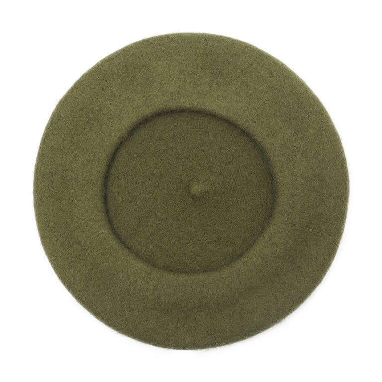 DLAPL Wool Beret Hat for Women Solid Color Classic French  display picture 2