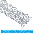 thumbnail image 4 of Uxcell 1.2 Inch Wide 25 Yards Lace Trim Ribbon Sewing Lace Roll Gift Package Pattern Wrapping Grey 2 Pack, 4 of 6