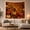 Harvest Glow, variant on Autumn Landscape with Sunflowers and Pumpkins in Forest Sunset, Cozy Rustic for Nature Lovers, Harvest Wall Art, Thanksgiving Gift, Tapestry Wall Hanging for Bedroom and Living Room